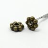 Metallhelmed "Flower" 4.5x1.5mm (Antique Bronze)
