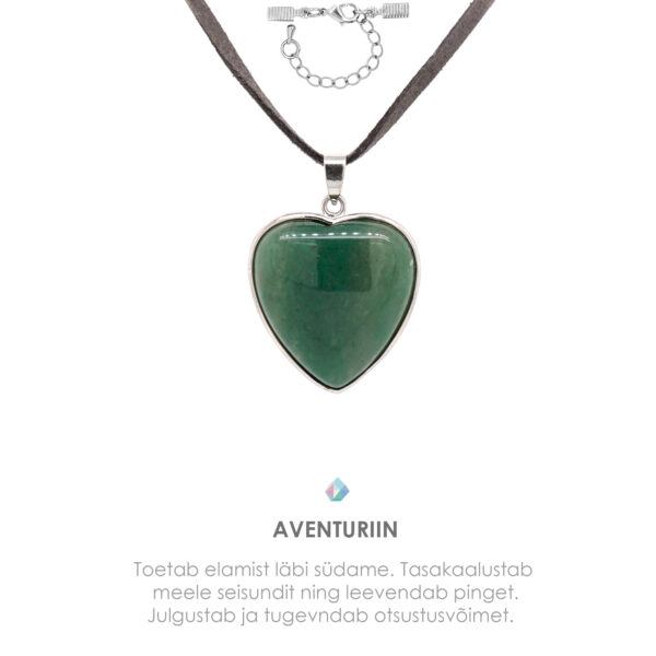 RIPATS ROHELINE AVENTURIIN SÜDA 36x31x7mm