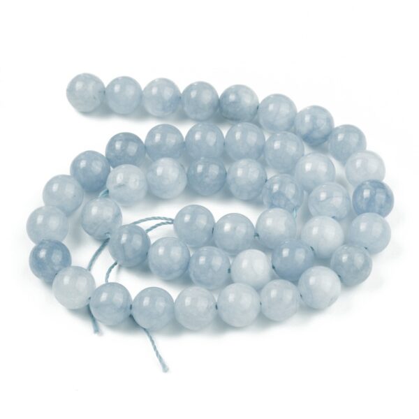 Nat. Jadeiit "Sky Blue" 8mm (värvitud)