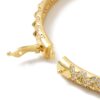 Käevõru Tsirkoonidega Brass 18K Kullatud