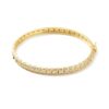 Käevõru Tsirkoonidega Brass 18K Kullatud