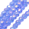 Klaashelmed Electroplated Lihvitud "Cornflower Blue AB" 4mm