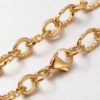 Universaalne Kett Stainless Steel "Textured Cable Chain" (Golden)