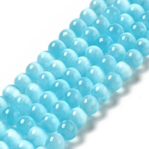 Nat. Seleniit Grade A "Blue" 8.5mm (värvitud)