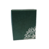 Kinkekarp Lille Ornamendiga Green-Silver 9x7x3.5cm
