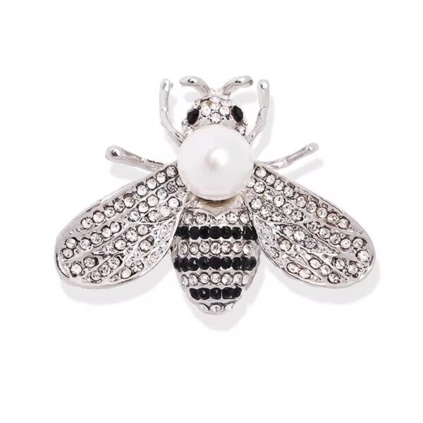 Pross "Pärliga Mesilane " BMPCZ 29x43mm (Silver; White)