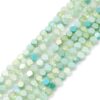 Lihvitud Klaashelmed Paelal "Sea Green" 5.3~6x3mm