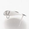 EarStud 22.5x19mm (Brass; Platinum Plated)