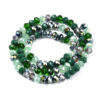 Lihvitud Klaashelmed Paelal "Green" 5.5~6x5mm