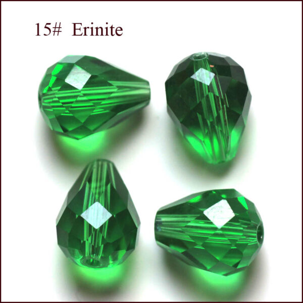 Lihvitud Klaashelmes "Tilk" Grade AAA 10x12mm (Erinite)