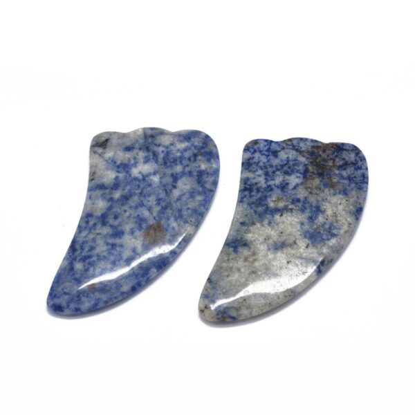 Sinine Jaspis Gua Sha "Tiib" 97~99.5x49~52.5x6~6.5mm