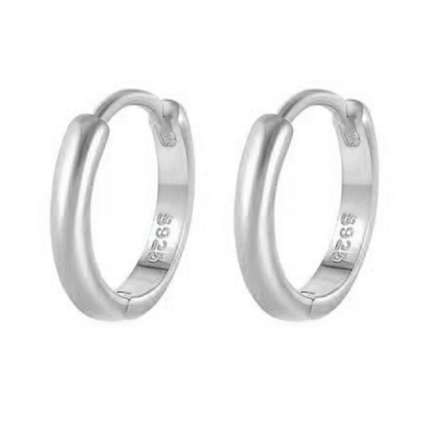 Hõbe 925 Kõrgarõngad "Hoop" 10mm