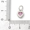 Ripats Süda "Pink" 9x7x3.5mm (BMPCZ, Platinum)