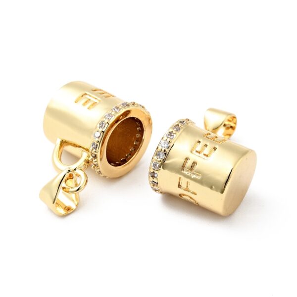 Ripats "Kohvitass" Brass 18K Kullatud 11x16x10mm