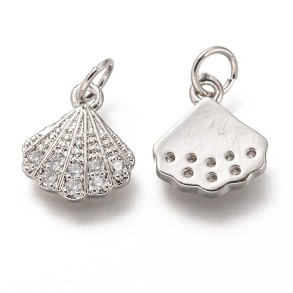 Ripats "Kristallidega Teokarp" 12x10x2mm (Platinum)