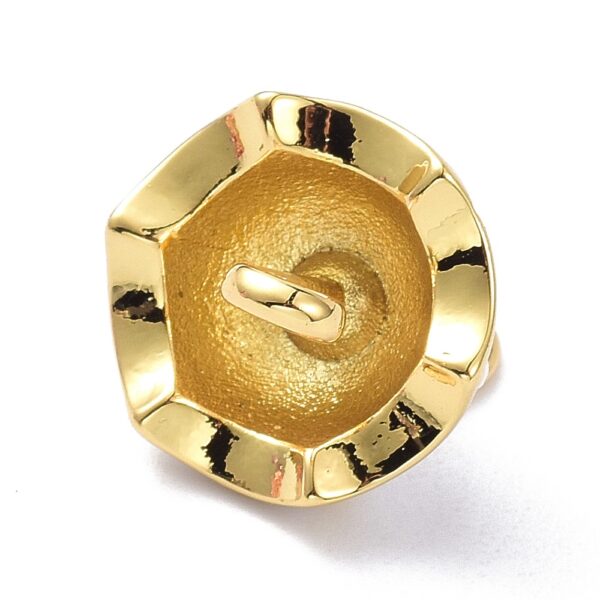 Ripats "Vihmavari" 15x13mm (18K Kullatud, White)
