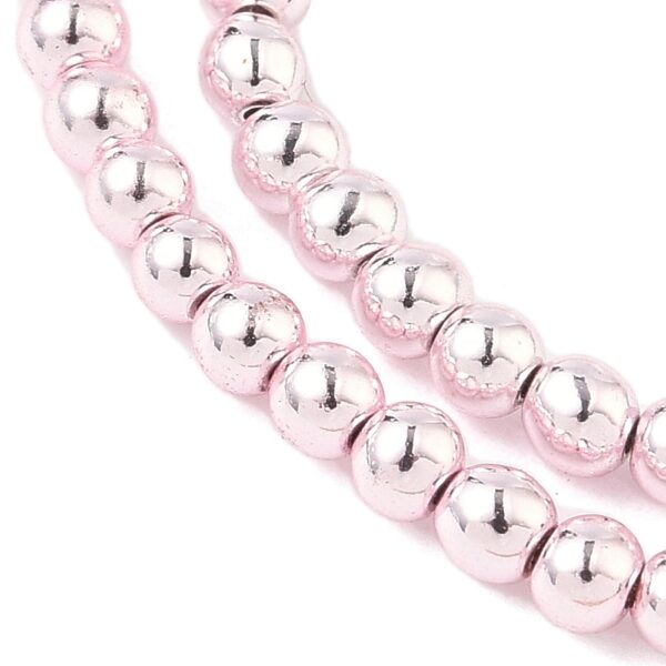 Sünt. Hematiit "Light Pink" Grade AAA 3-3.5mm