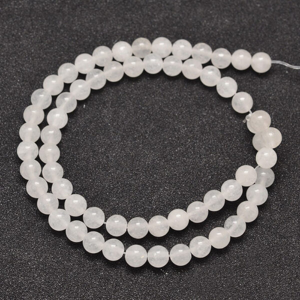 Nat. Valge Jadeiit "White" 8mm