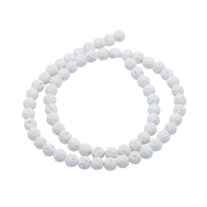 Nat. Laavakivi "White" 8mm