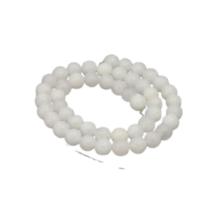 Nat. Valge Jadeiit "White" 8mm