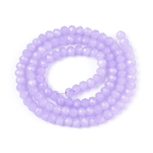Lihvitud Klaashelmed "Lilac" 8x6mm