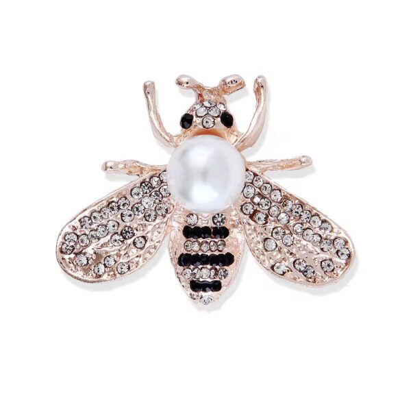 Pross "Pärliga Mesilane " BMPCZ 29x43mm (Rose Gold; White)