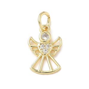 Ripats "Südamega Ingel" 13x8.5x1.5mm (BMPCZ 18K Kullatud)