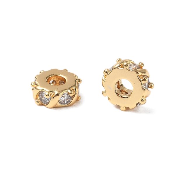 Metallhelmes Kristallidega 7x3mm (BMPCZ 18K Kullatud)