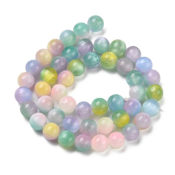 Nat. Seleniit "Colorful" 8mm (värvitud)
