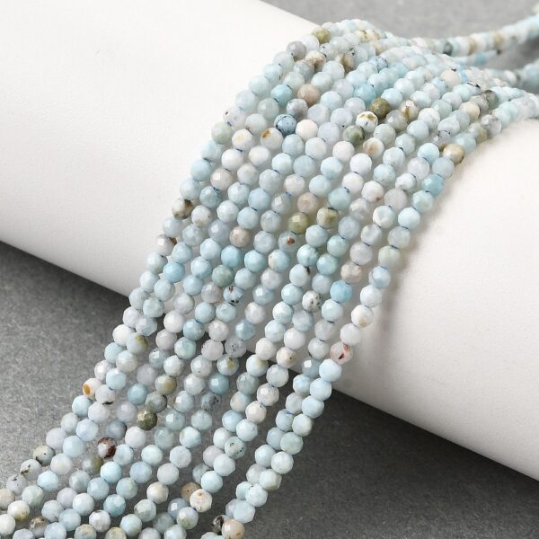 Nat. Larimar Lihvitud 2mm