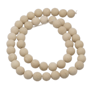 Nat. Fossiil "Frosted" 6mm