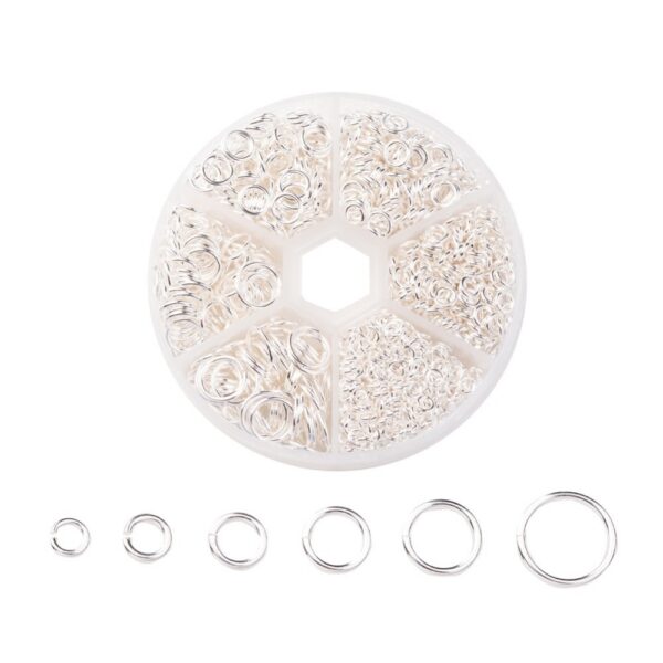 Rauast Ühendusrõngaste komplekt 4~10x0.7~1mm (Silver)