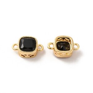 Ühendaja “Tsirkoon” 18K Kullatud 11x7x4mm (Black)