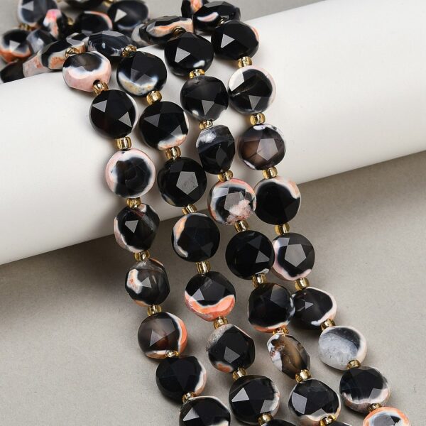 Nat. Tuliahhaat Lihvitud "Black" 10x6mm (värvitud)