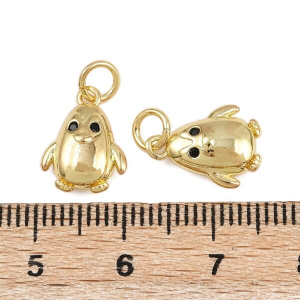 Ripats "Pingviin" 13x10x4mm (BMPCZ; 18K Kullatud)