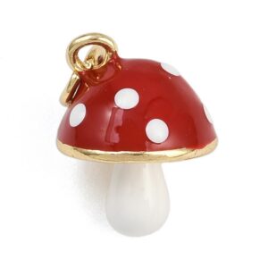 Ripats "Kärbseseen" 16x12mm (Brass 18K Kullatud)