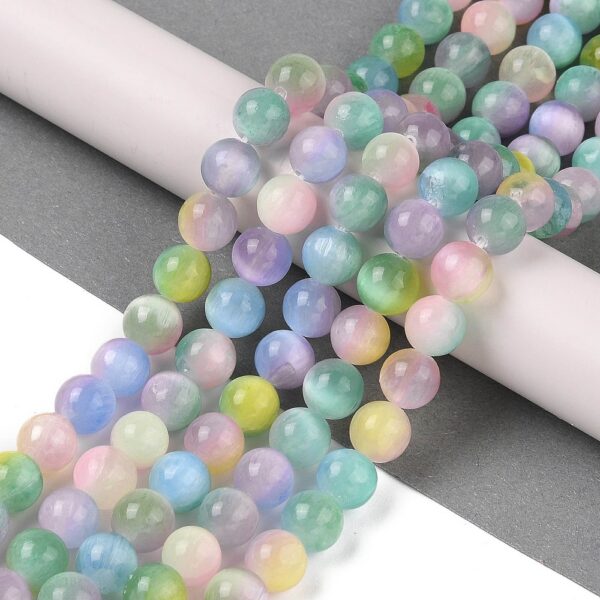 Nat. Seleniit "Colorful" 8mm (värvitud)