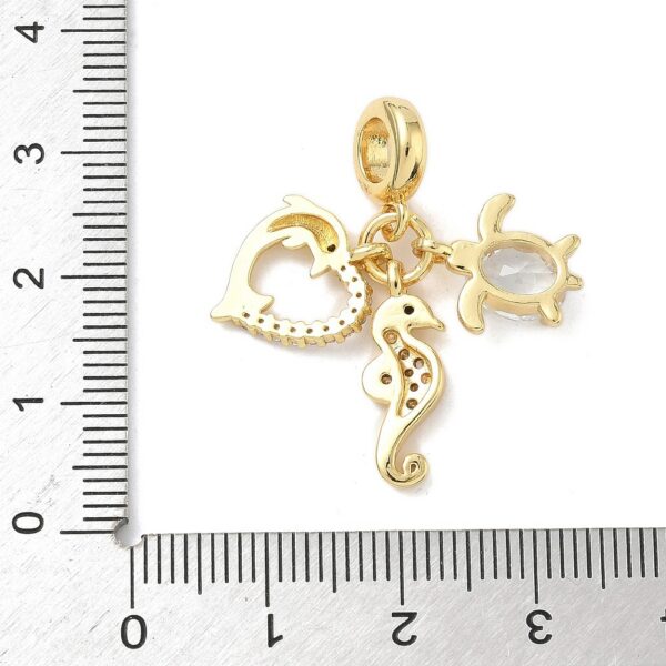 Ripats "Merihobu, Kilpkonn ja Delfiin" ~30mm (BMPBC 18K Kullatud)