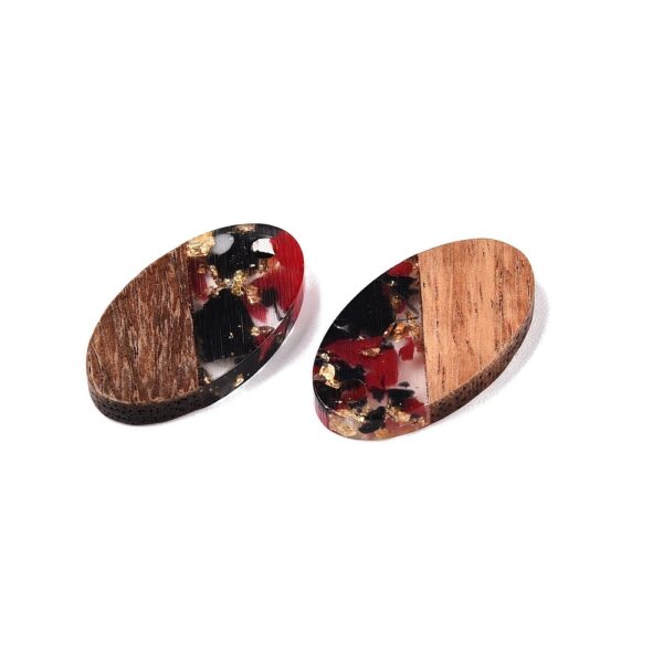 Ripats Puit ja Vaik "Black-Red Gold Foil" 22x12.5x3.5mm