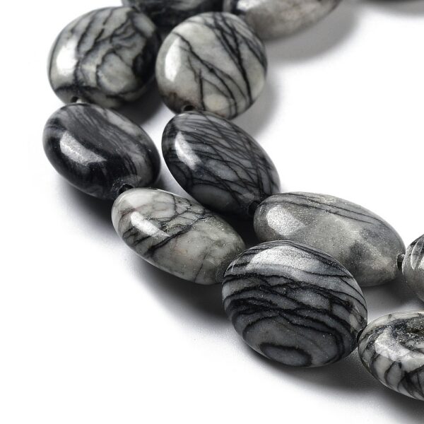 Nat. Netstone "Ovaal" 17.5~18x12.5~13x6mm