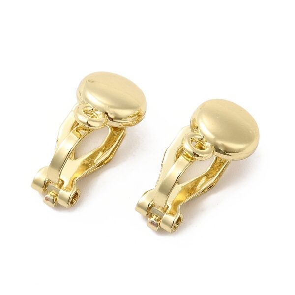 Kõrvarõngatoorikud Klõpsuga "Ümar"15x7x9mm (Brass; Golden)