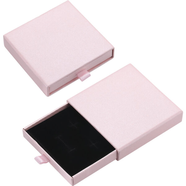 Kinkekarp sametise sisuga 8x8cm (Pink)