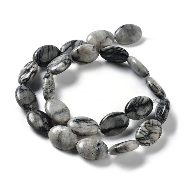 Nat. Netstone "Ovaal" 17.5~18x12.5~13x6mm