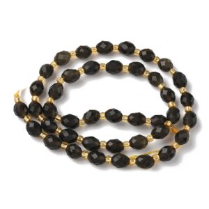 Nat. Kuldse säraga Obsidiaan 7.5~8x6~7.5mm