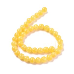 Nat. Mashan Jadeiit "Gold" 10mm (värvitud)