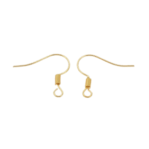 Kõrvarõngahaagid 17mm (Brass; Golden)