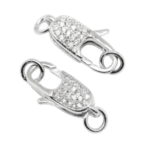 Kristallidega Karabiinhaak 19x10x6mm (BMPCZ;Platinum)