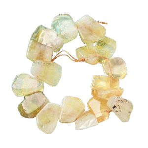 Nat. Tsitriin "Nugget" 16~17x18~23.5x6~8mm