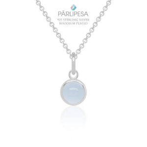 925 Hõbe Kaelakee Ripatsiga (Silver, Light Purple)