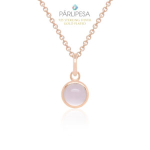 925 Hõbe Kaelakee Ripatsiga (Rose Gold, Rose)